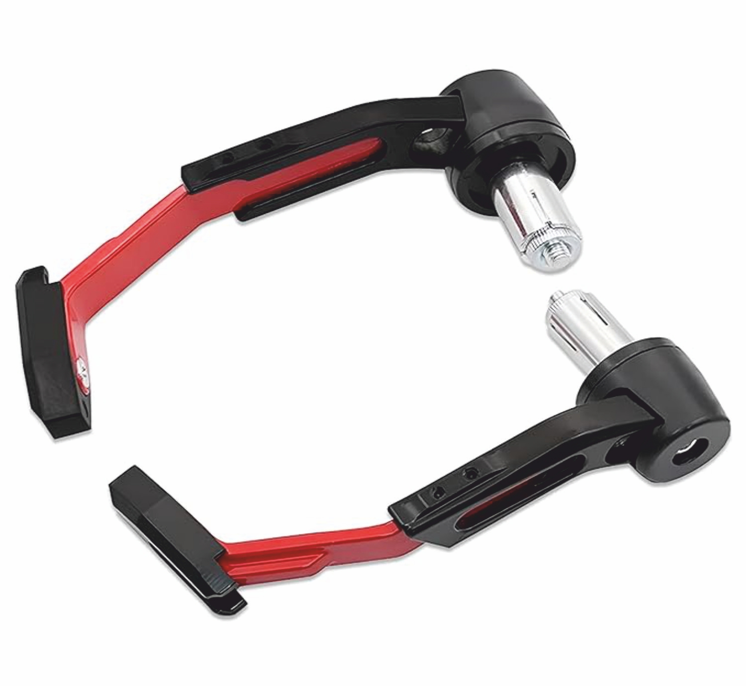 B.K ACCESSORIES Bike Universal Lever Guard Adjustable Brake Clutch Aluminium Material Red Black Univ