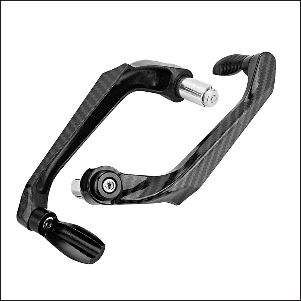 B.K ACCESSORIES Bike Universal Lever Guard Adjustable Brake Clutch Aluminium Material Black 