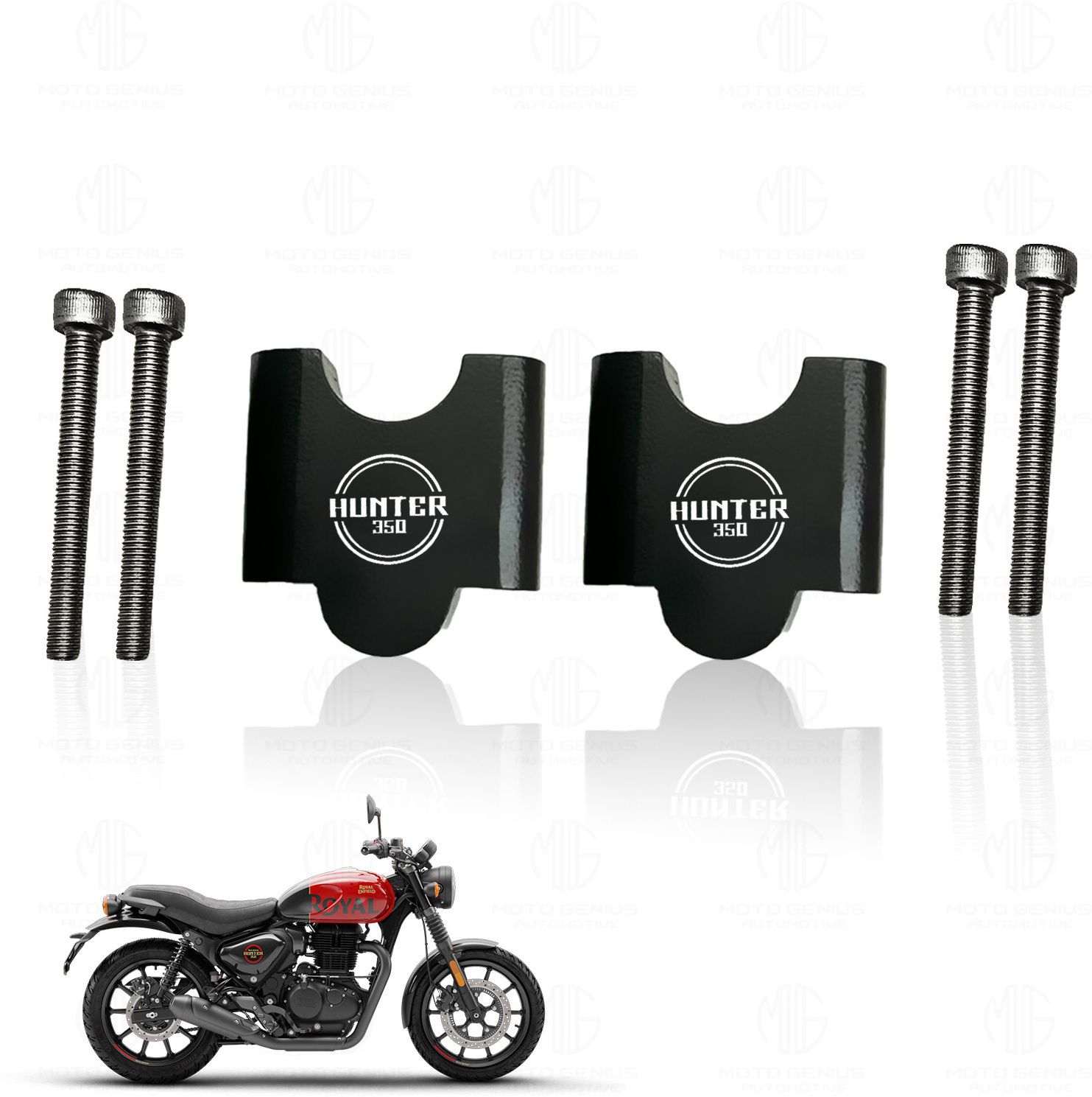 B.K ACCESSORIES Handle Raiser Hunter |Enhances Comfort and Control Handlebar Riser Kit