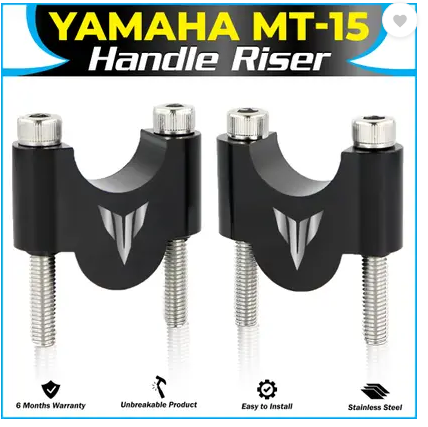 B.K ACCESSORIES MT-15 Bike Handle Raiser |To Reduce Ridering vibration Fatigue 
