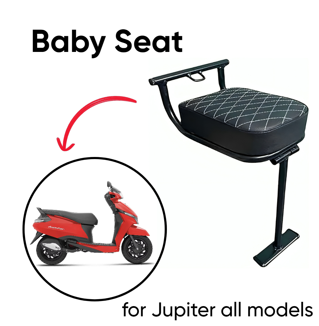 B.K ACCESSORIES Baby/Child Seat for Jupiter activa,Maestro and All Gearless Vehciles Single Bike Sea
