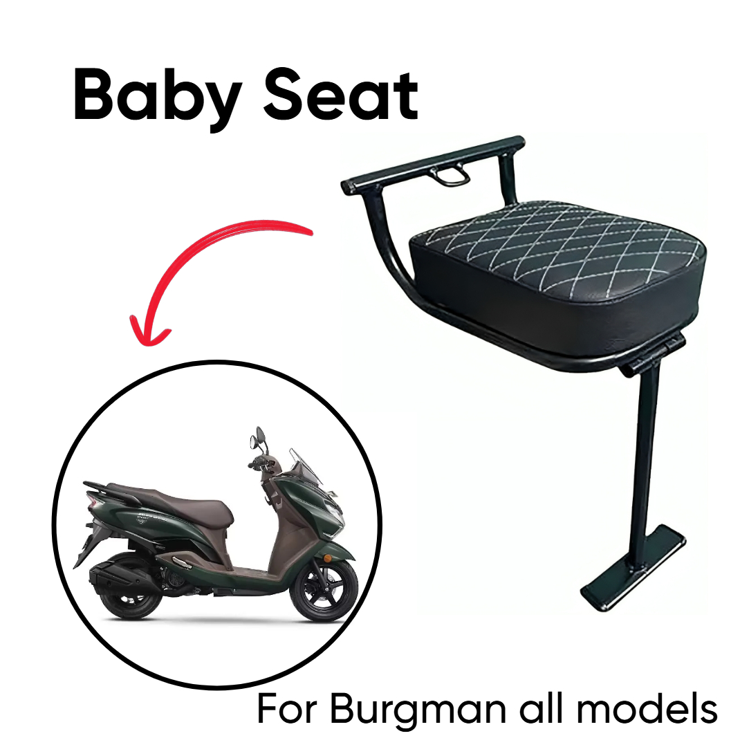 B.K ACCESSORIES Burgman Universal Baby Seat for Scooters/scooty Designed specifically Single Bike Se