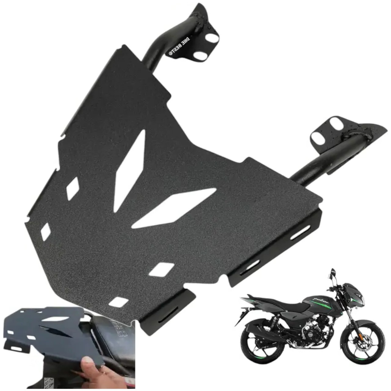 B.K ACCESSORIES Pulsar Cariar Adjustable Driver and Passenger Backrest