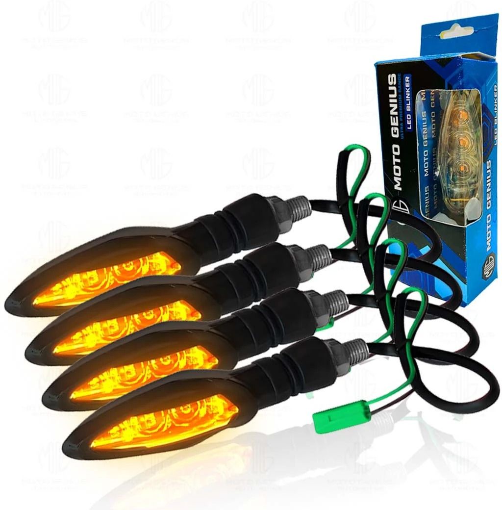 B.K ACCESSORIES Side LED Indicator Light for Universal For Bike Universal For Bike  (Yellow)