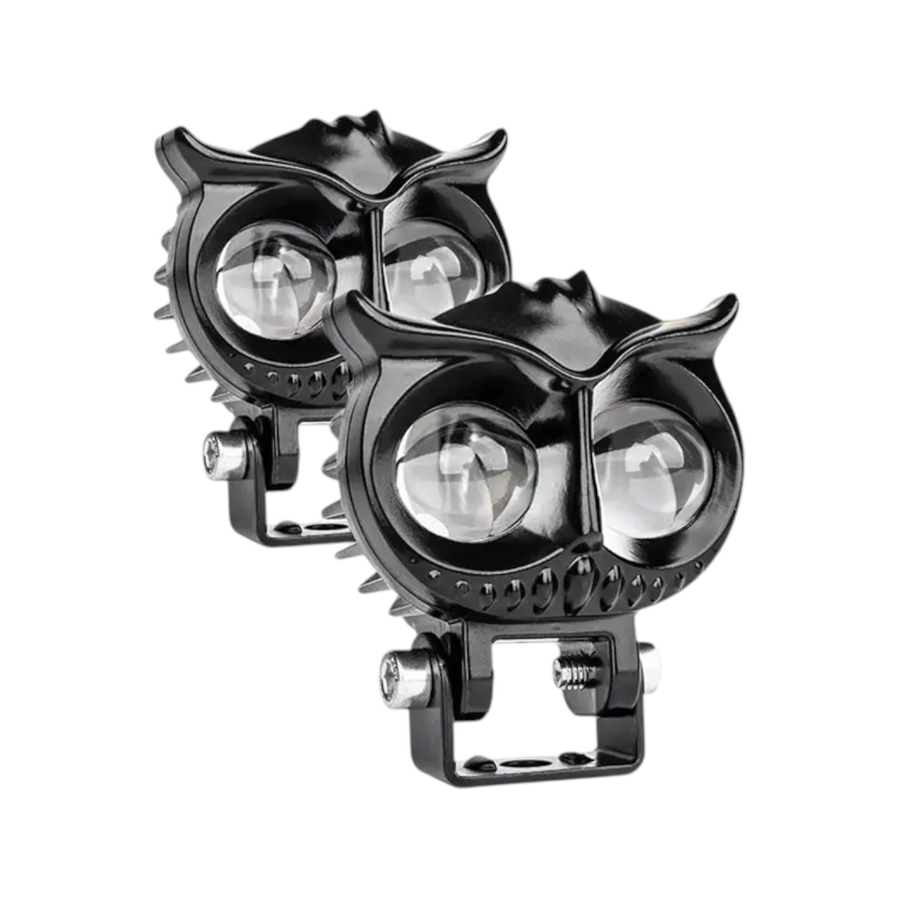 B.K ACCESSORIES Owl Design Dual Color Led Fog Light Led Auxiliary Spot Led Lights Fog Lamp Motorbike
