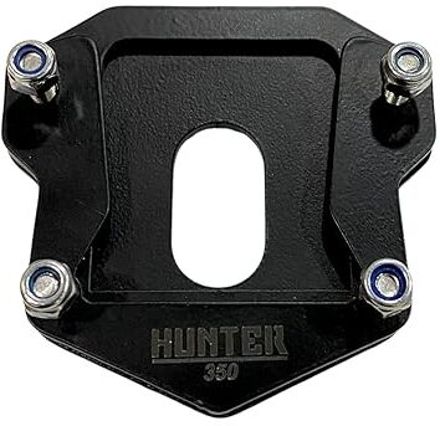 B.K ACCESSORIES Strong Built Side Stand Extender for Royal Enfield Hunter 350 Bike (Black) Bike Side