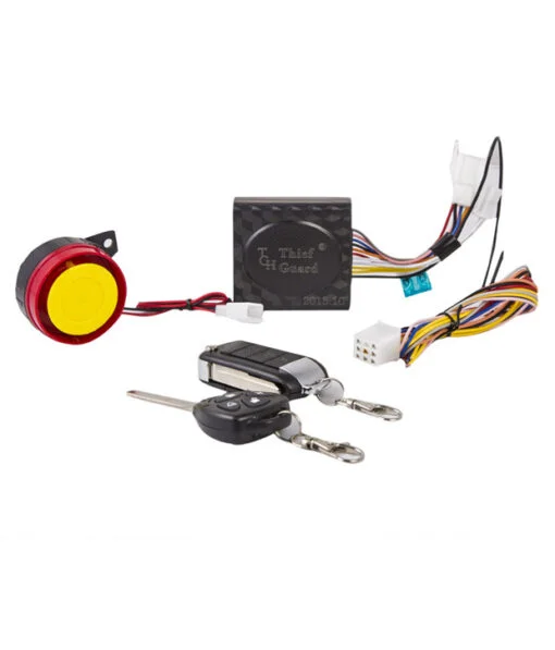 B.K ACCESSORIES One-way Bike Alarm Kit  (Siren, Flashing Light 120 dB)