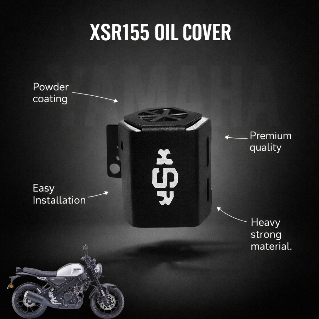 B.K ACCESSORIES Rear Oil MC Cover Rear Oil Master Cylinder Cover Enhanced Shield for XSR 155 Bike Ra