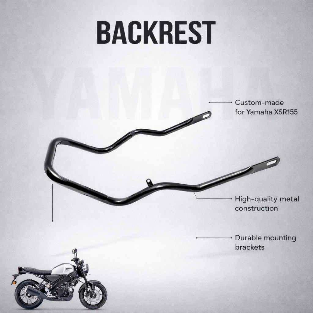 B.K ACCESSORIES Rear Seat Handle Back Metal Classic Design Steel Grab Rail for Y-amaha XSR 155 Visit