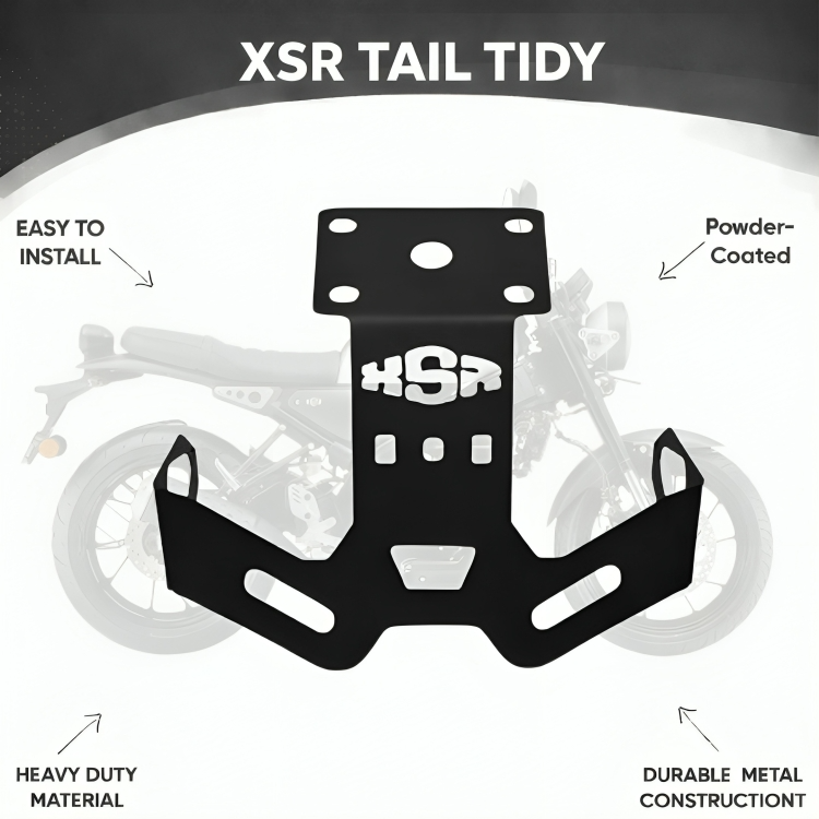 B.K ACCESSORIES Metal Tail Tidy Number Plate Holder Precision Made for XSR 155 Bike Number Plate