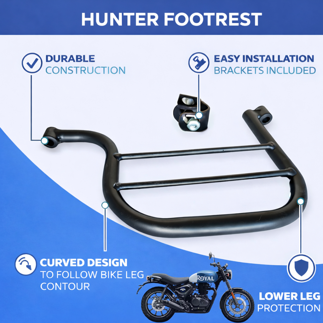 B.K ACCESSORIES HEAVY METAL DUPLEX COATING LADY FOOTREST FOR HUNTER 350 Foot Rest Foot Rest  (Black)